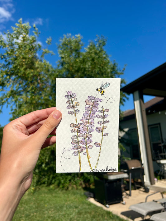 original: mini "bees and flowers" (#3)