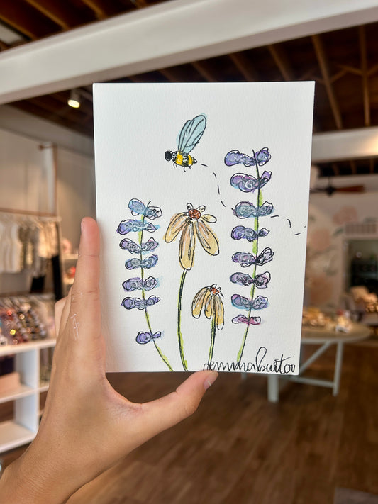 original: small "bees and flowers" #7
